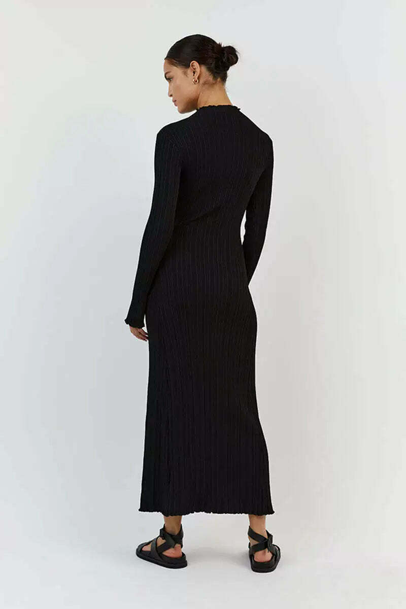 Arlene Knitted Midi Dress - Y2K Summer Grunge Outfit, 90s Fashion, Retro Style