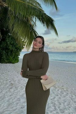 Arlene Knitted Midi Dress - Y2K Summer Grunge Outfit, 90s Fashion, Retro Style
