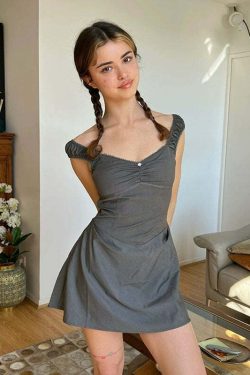 Arnica Mini Dress - Y2K Summer Grunge Outfit, 90s Fashion, Retro Style, Y2K Party Look