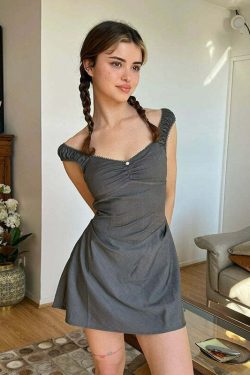 Arnica Mini Dress - Y2K Summer Grunge Outfit, 90s Fashion, Retro Style, Y2K Party Look