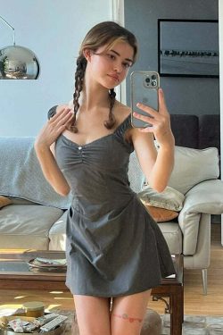 Arnica Mini Dress - Y2K Summer Grunge Outfit, 90s Fashion, Retro Style, Y2K Party Look