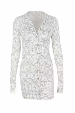 Arria Long Sleeve Mini Dress - Y2K Summer, 90s Grunge, Retro Style, Y2K Party & Club Outfits