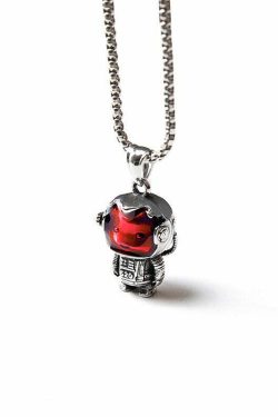 Astrobear Titanium Steel Pendant Necklace - Y2K Grunge, 90s Retro, Gothic, and Pastel Goth Style