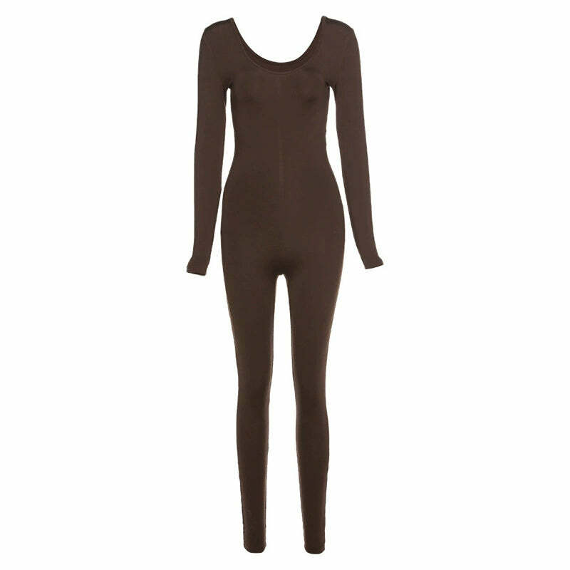 Aurea Backless Jumpsuit - Y2K Summer, 90s Grunge, Retro Style, Y2K Party & Club Out
