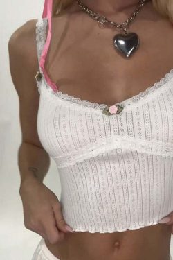 Auset Y2K Tank Top - Retro 90s Grunge, Summer Outfits, Baby Tees, Pastel Goth, Popstar Style