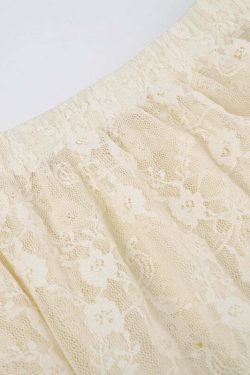 Avalyn Lace Midi Skirt - Y2K Summer, 90s Fashion, Grunge, Retro, Pastel Goth, Y2K Party