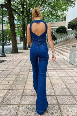Avina Denim Jumpsuit - Y2K Summer Outfit, 90s Grunge Fashion, Retro Style, Y2K Club & Party Look