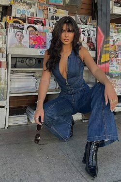 Avina Denim Jumpsuit - Y2K Summer Outfit, 90s Grunge Fashion, Retro Style, Y2K Club & Party Look