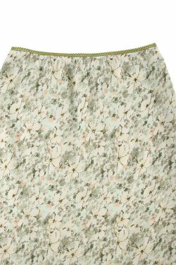 Ayesha Floral Midi Skirt - Y2K Summer Outfit, 90s Fashion, Grunge, Retro Style, Pastel Goth