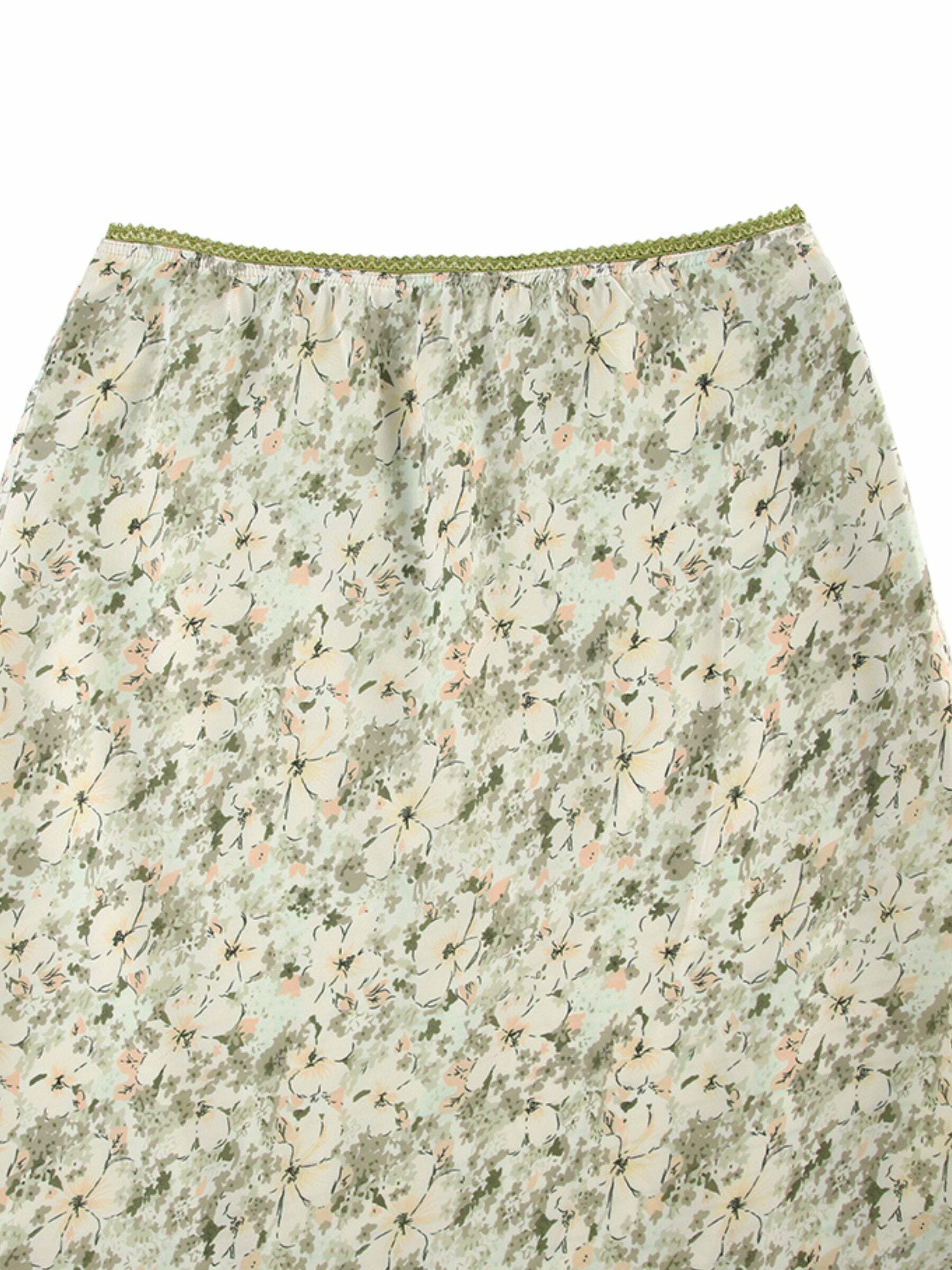 Ayesha Floral Midi Skirt - Y2K Summer Outfit, 90s Fashion, Grunge, Retro Style, Pastel Goth