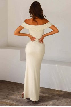Ayleen Off Shoulder Maxi Dress - Y2K Summer, 90s Fashion, Grunge, Retro, Pastel Goth, Party Outfit
