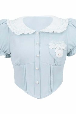 Baby Blue Dollette Bloomers Set - Y2K Summer, 90s Fashion, Grunge, Retro, Pastel Goth Outfits