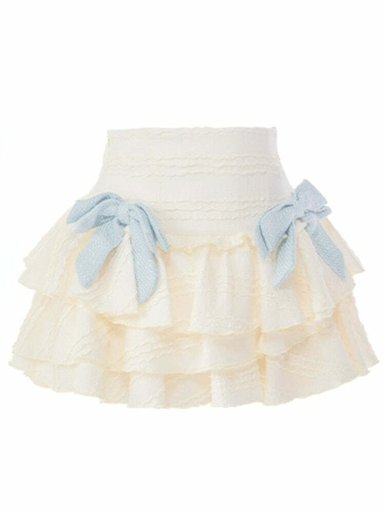 Baby Blue Dollette Y2K Skirt Set - 90s Grunge Summer Outfit, Retro Y2K Fashion
