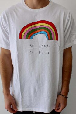 Be Cool Be Kind Rainbow T-Shirt - Y2K Summer, 90s Grunge, Retro, Pastel Goth, Y2K Pop