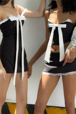 Beth Skirt Set - Y2K Summer Grunge Outfit, 90s Fashion, Retro Style, Pastel Goth, Y2K Party Look