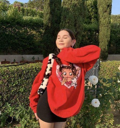 Betty Boop x Sour Puff Sweater - Y2K Grunge, 90s Retro, Pastel Goth, Summer Y2K Out