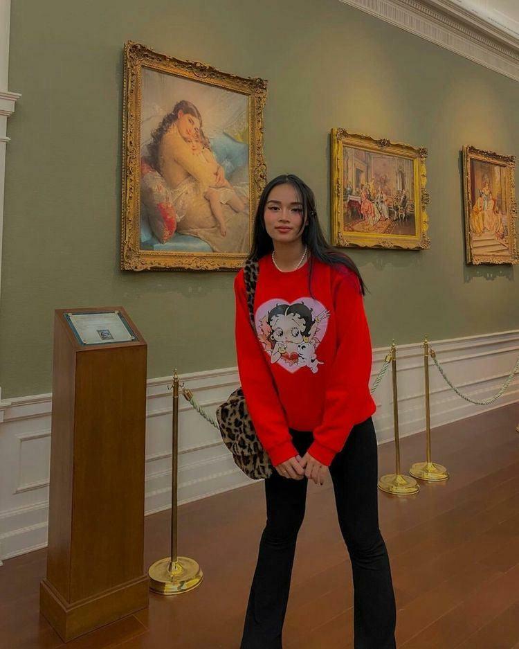 Betty Boop x Sour Puff Sweater - Y2K Grunge, 90s Retro, Pastel Goth, Summer Y2K Out