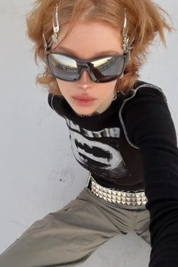Bite Me Crop Top - Y2K Summer Grunge, 90s Retro, Pastel Goth, Y2K Party & Club Outfits