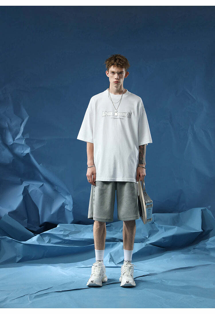 BJHG 'Regardless' Y2K Grunge Basketball Shorts - 90s Retro Summer Outfit for Women