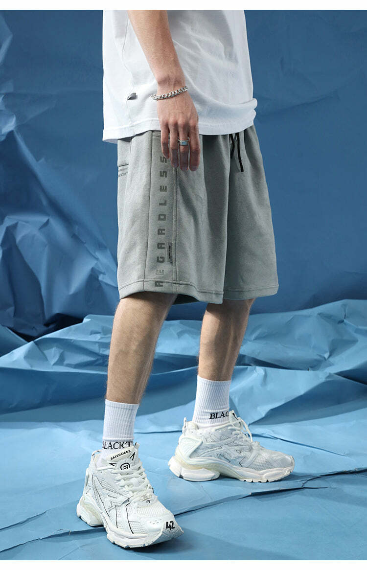 BJHG 'Regardless' Y2K Grunge Basketball Shorts - 90s Retro Summer Outfit for Women