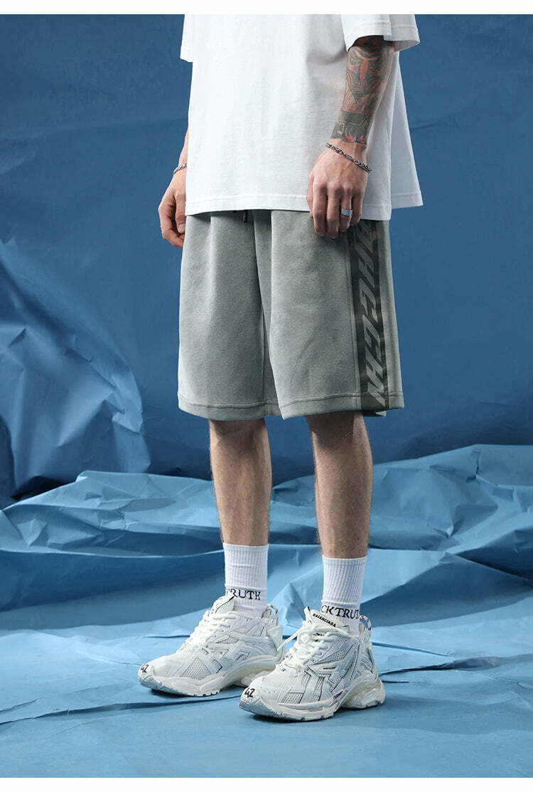 BJHG 'Regardless' Y2K Grunge Basketball Shorts - 90s Retro Summer Outfit for Women