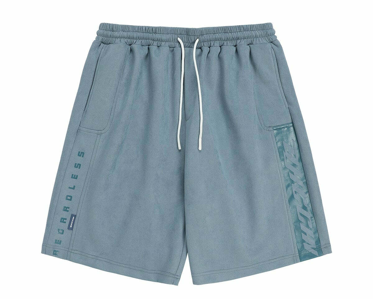 BJHG 'Regardless' Y2K Grunge Basketball Shorts - 90s Retro Summer Outfit for Women