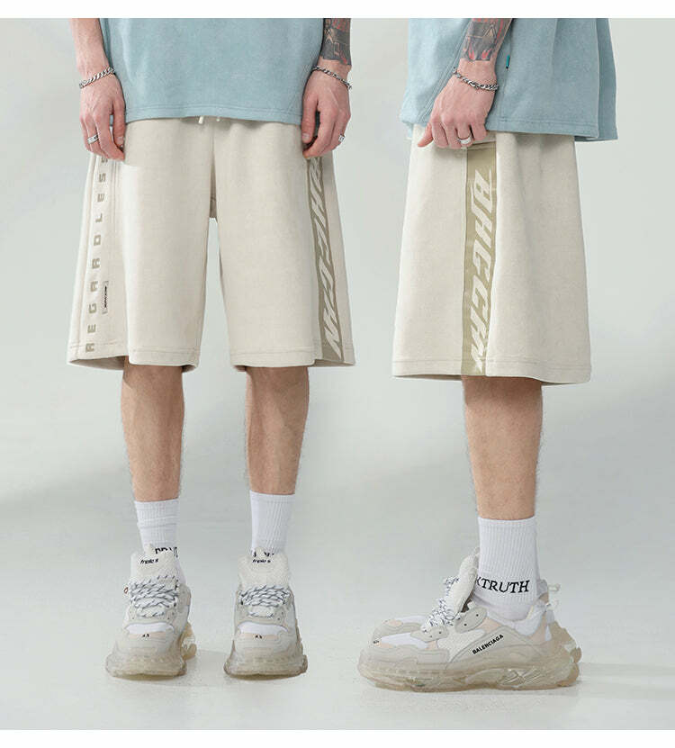 BJHG 'Regardless' Y2K Grunge Basketball Shorts - 90s Retro Summer Outfit for Women