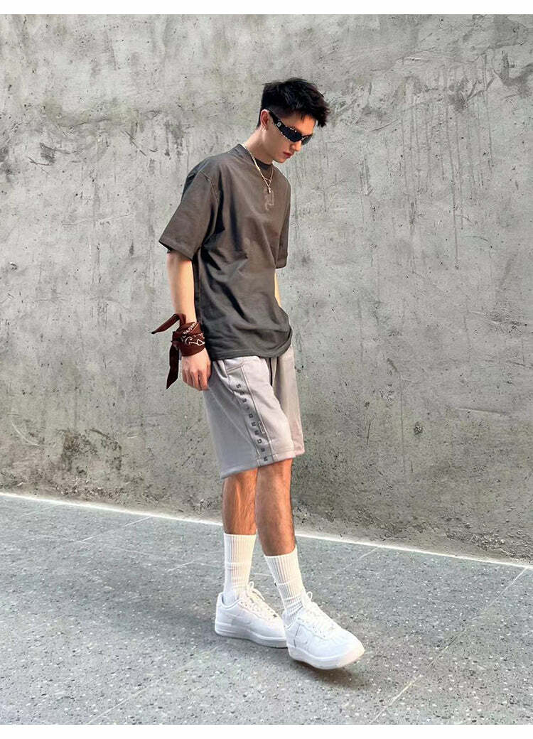 BJHG 'Regardless' Y2K Grunge Basketball Shorts - 90s Retro Summer Outfit for Women