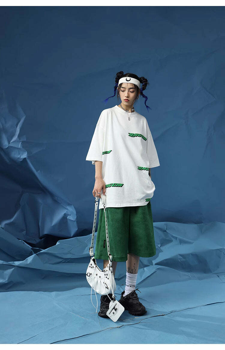 BJHG 'Regardless' Y2K Grunge Basketball Shorts - 90s Retro Summer Outfit for Women