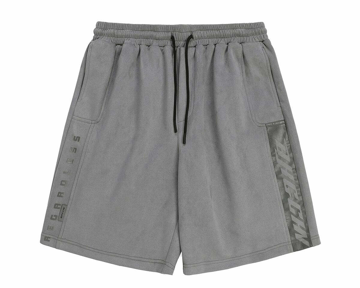 BJHG 'Regardless' Y2K Grunge Basketball Shorts - 90s Retro Summer Outfit for Women