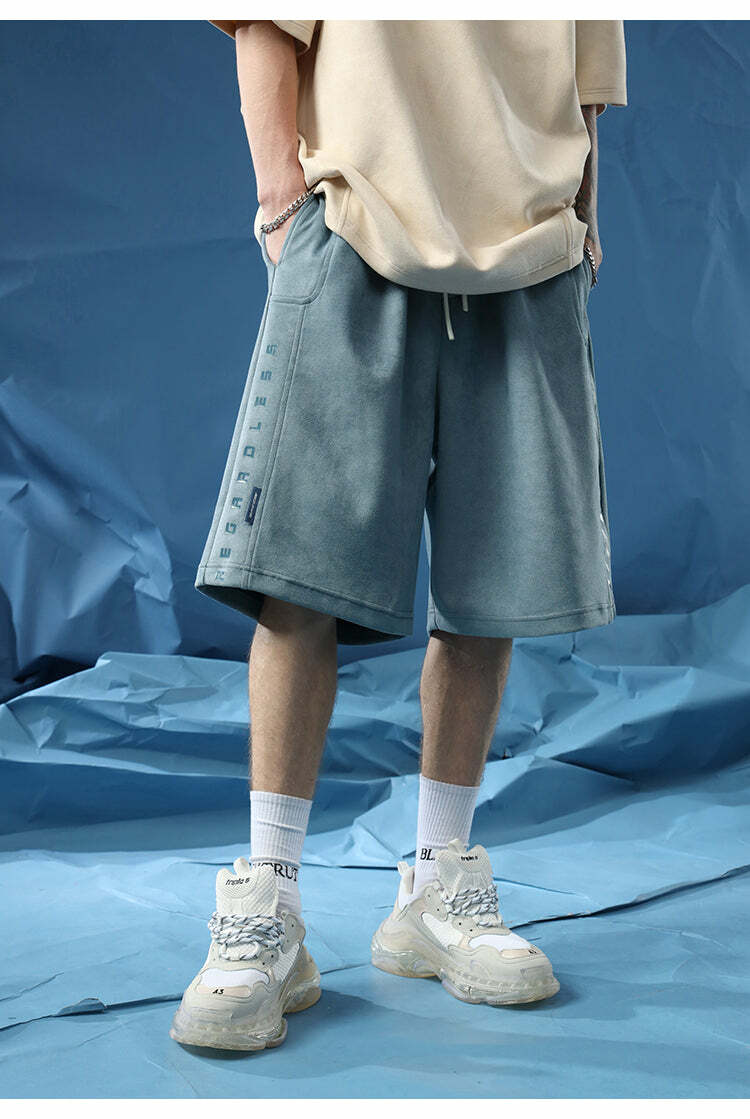 BJHG 'Regardless' Y2K Grunge Basketball Shorts - 90s Retro Summer Outfit for Women