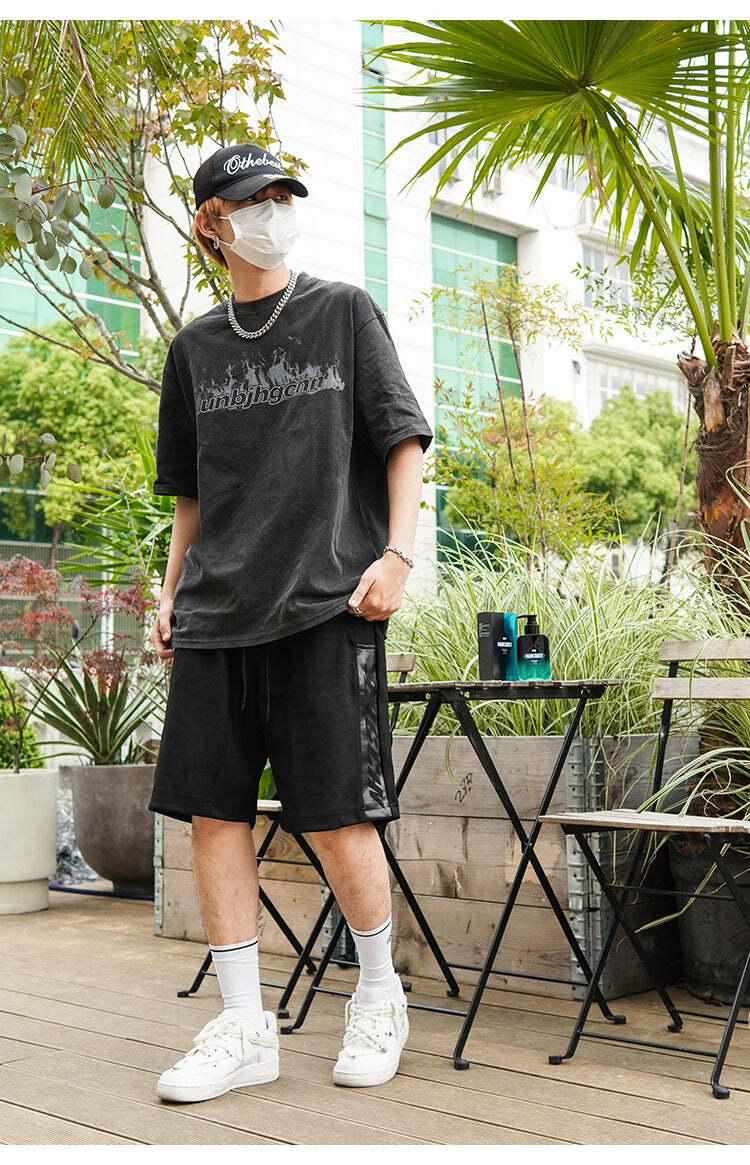 BJHG 'Regardless' Y2K Grunge Basketball Shorts - 90s Retro Summer Outfit for Women