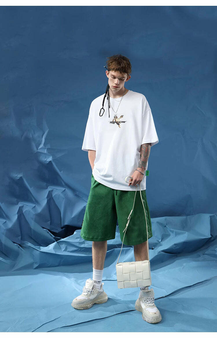 BJHG 'Regardless' Y2K Grunge Basketball Shorts - 90s Retro Summer Outfit for Women