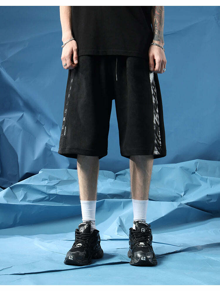 BJHG 'Regardless' Y2K Grunge Basketball Shorts - 90s Retro Summer Outfit for Women