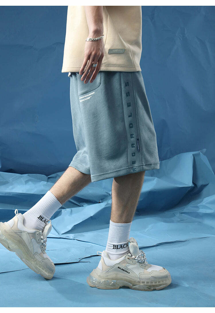 BJHG 'Regardless' Y2K Grunge Basketball Shorts - 90s Retro Summer Outfit for Women