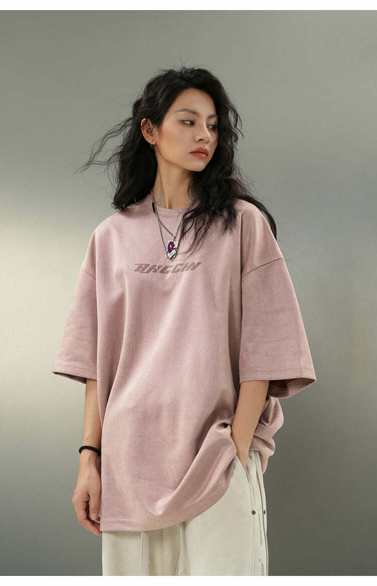 BJHG 'Thorns' Suede Tee - Y2K Summer Grunge, 90s Retro, Pastel Goth, Y2K Club