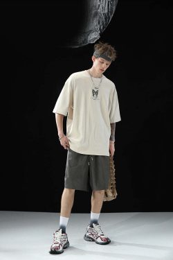 BJHG 3M Reflective Butterfly Tee - Y2K Summer Grunge, 90s Retro, Pastel Goth, Y2K Club
