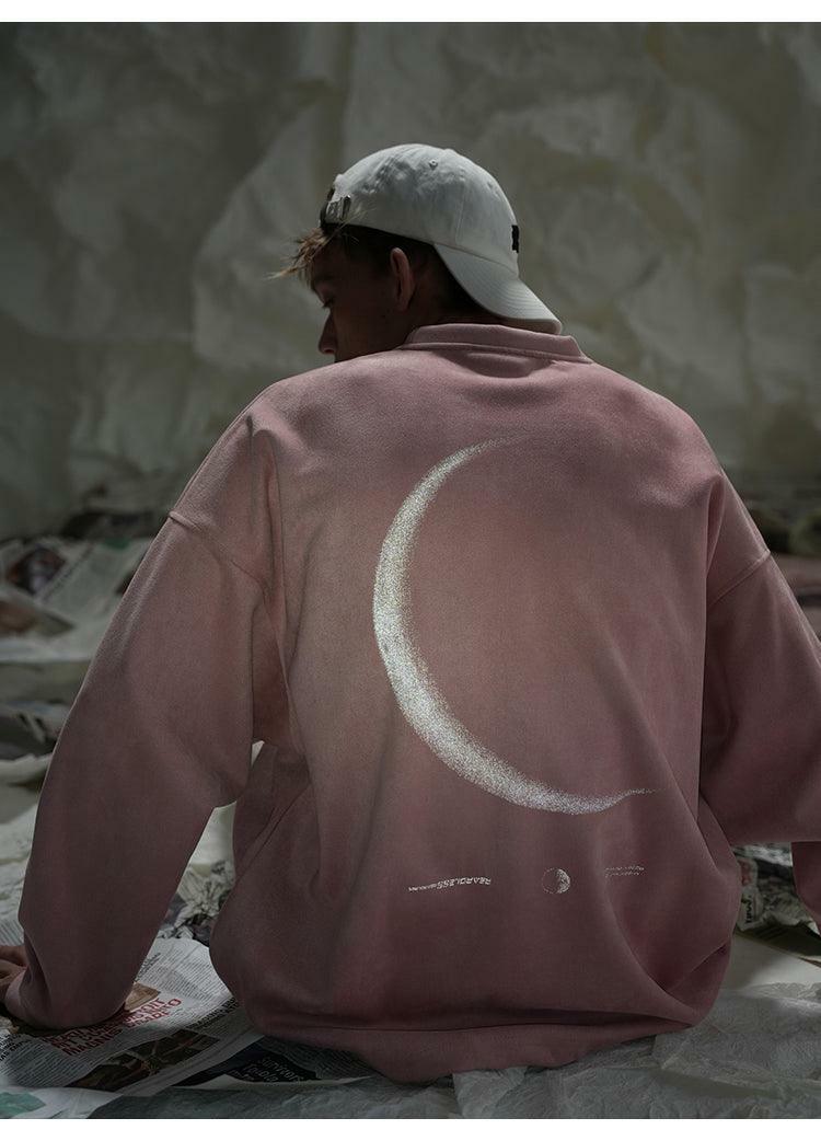 BJHG 3M Reflective Crescent Moon Sweatshirt - Y2K Grunge, 90s Fashion, Retro Style, Y2K Out