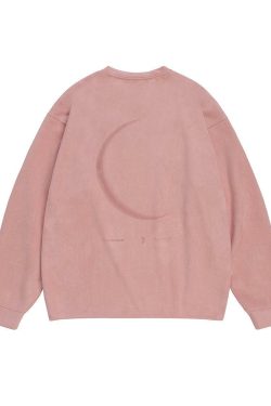 BJHG 3M Reflective Crescent Moon Sweatshirt - Y2K Grunge, 90s Fashion, Retro Style, Y2K Out
