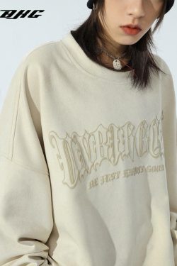 BJHG 3M Reflective Crescent Moon Sweatshirt - Y2K Grunge, 90s Fashion, Retro Style, Y2K Out