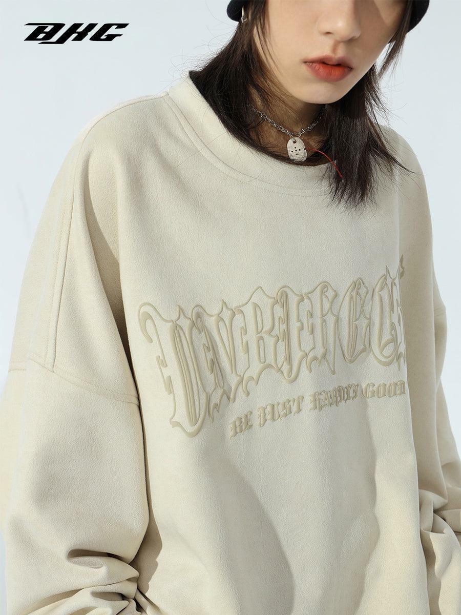 BJHG 3M Reflective Crescent Moon Sweatshirt - Y2K Grunge, 90s Fashion, Retro Style, Y2K Out