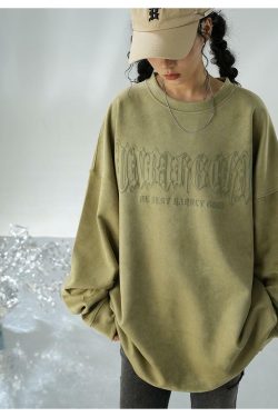 BJHG 3M Reflective Crescent Moon Sweatshirt - Y2K Grunge, 90s Fashion, Retro Style, Y2K Out