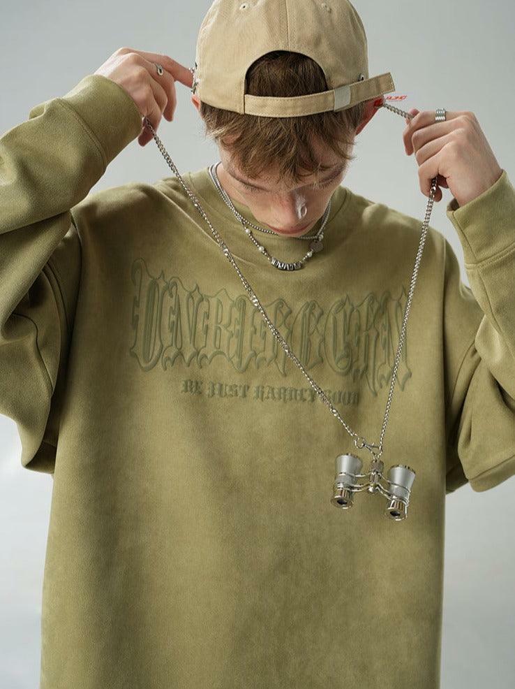 BJHG 3M Reflective Crescent Moon Sweatshirt - Y2K Grunge, 90s Fashion, Retro Summer Outfit