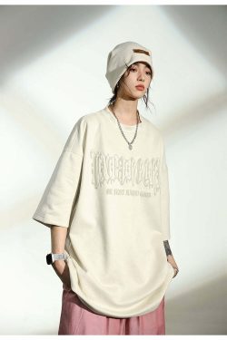 BJHG 3M Reflective Crescent Moon Tee - Y2K Summer Grunge, 90s Retro, Gothic Y2K Fashion