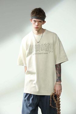 BJHG 3M Reflective Crescent Moon Tee - Y2K Summer Grunge, 90s Retro, Gothic Y2K Fashion
