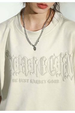 BJHG 3M Reflective Crescent Moon Tee - Y2K Summer Grunge, 90s Retro, Gothic Y2K Fashion