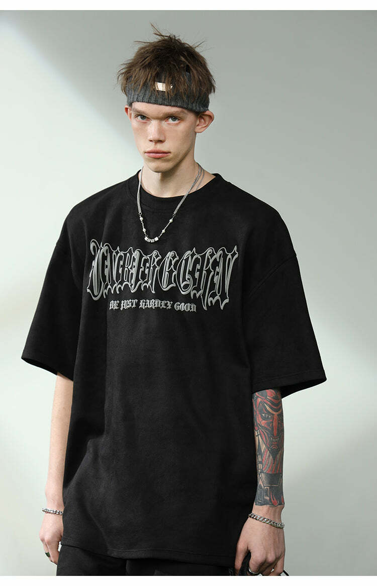BJHG 3M Reflective Crescent Moon Tee - Y2K Summer Grunge, 90s Retro, Gothic Y2K Fashion