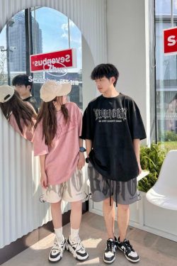 BJHG 3M Reflective Crescent Moon Tee - Y2K Summer Grunge, 90s Retro, Gothic Y2K Fashion