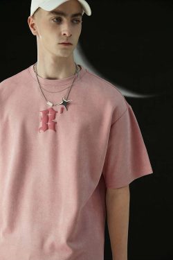 BJHG 3M Reflective Star Spike Tee - Y2K Grunge, 90s Fashion, Retro Style, Y2K Party Out