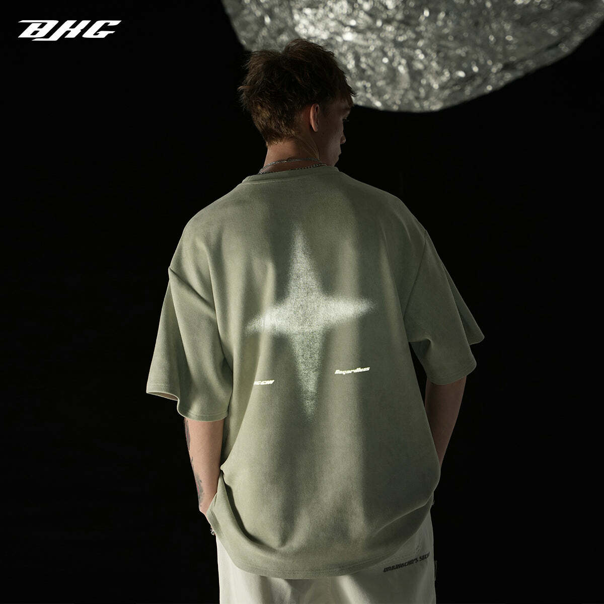 BJHG 3M Reflective Star Spike Tee - Y2K Grunge, 90s Fashion, Retro Style, Y2K Party Out